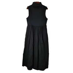 J. Crew L NWT Fitted knit mockneck dress with poplin skirt